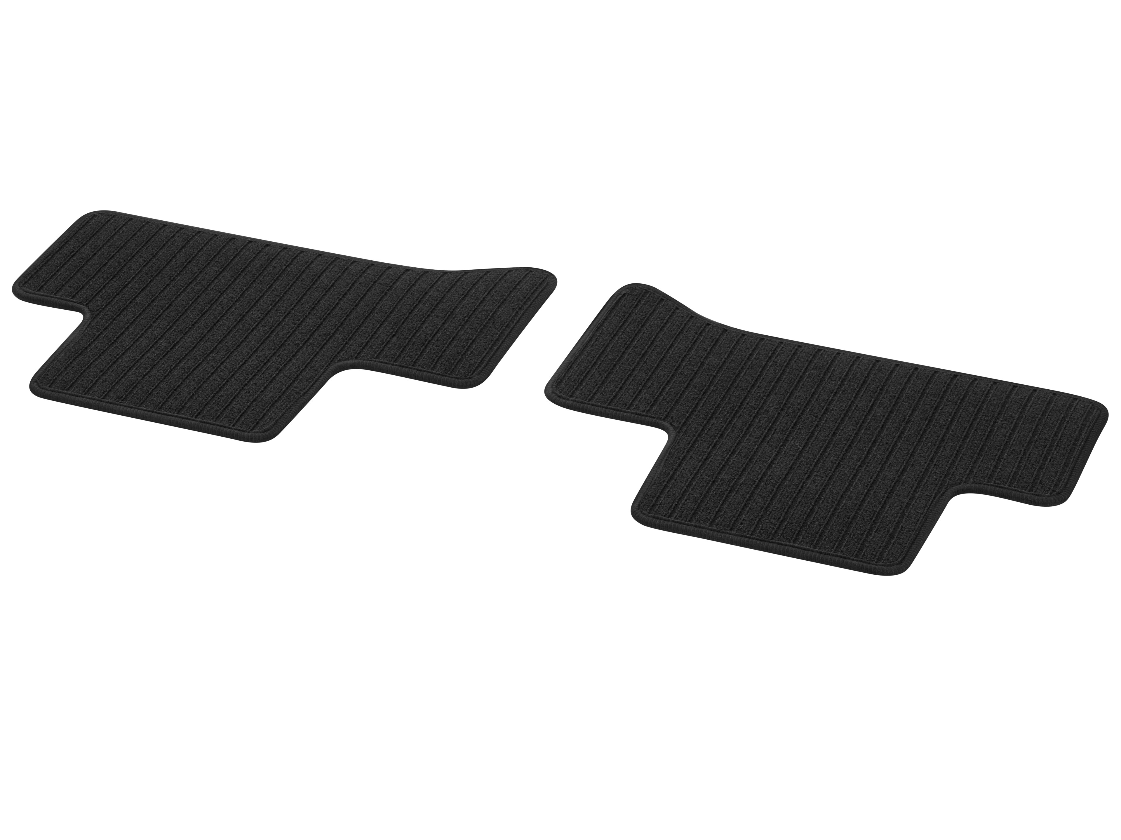 Tappetini in reps CLASSIC, Vano posteriore, 2 pezzi - LL/RL, colore nero