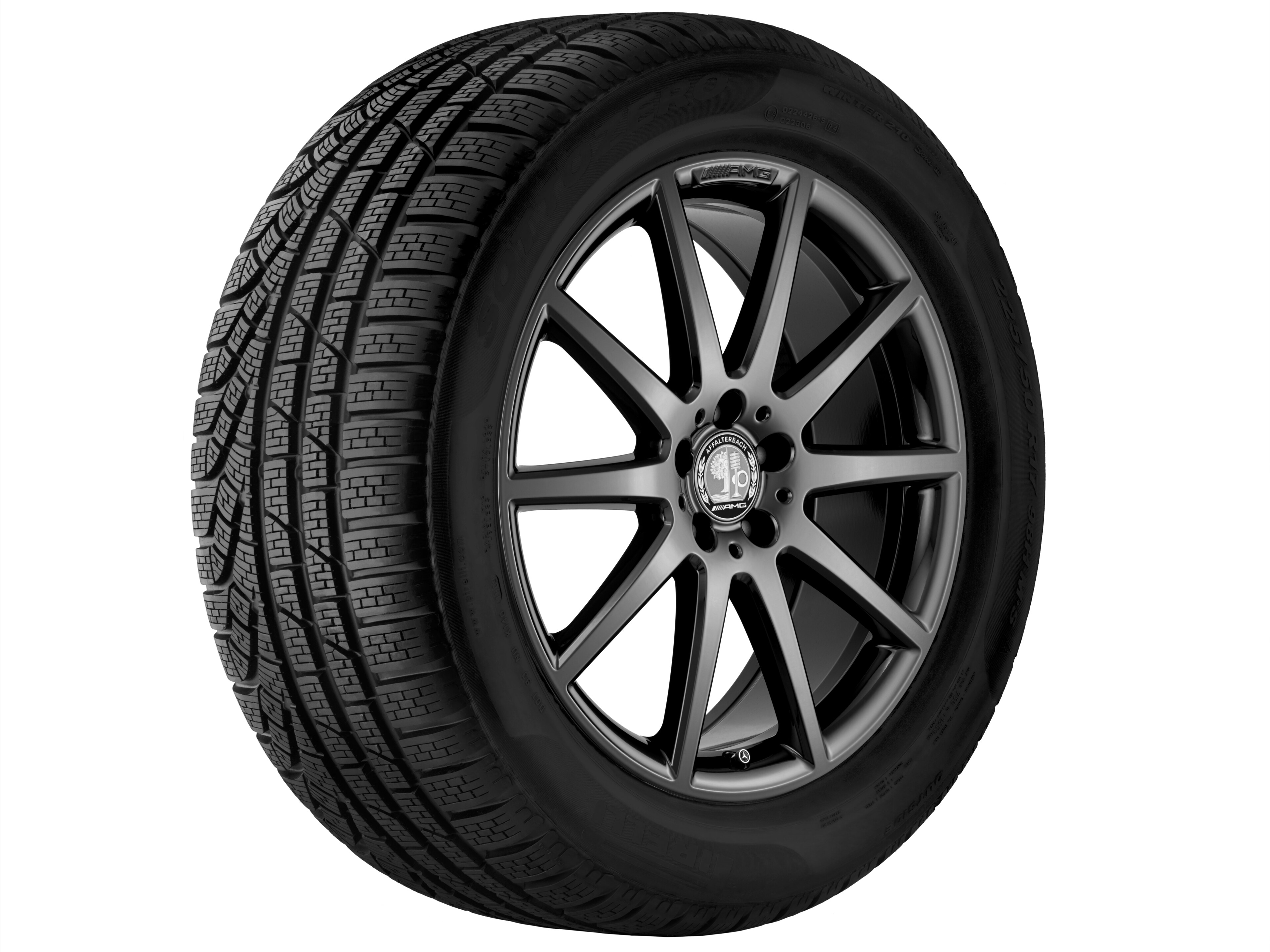 Cerchio a 10 razze AMG, 50,8 cm (20 pollici) - 8 J x 20 ET 43,5, nero titanio, lucido